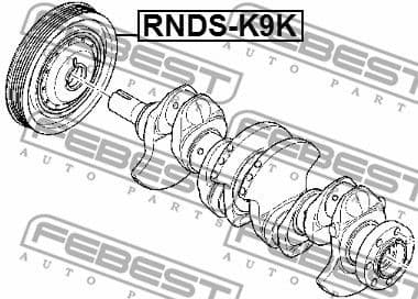 Belt Pulley, crankshaft RNDS-K9K - image 2