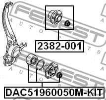 Wheel Bearing Kit DAC51960050M-KIT - image 2