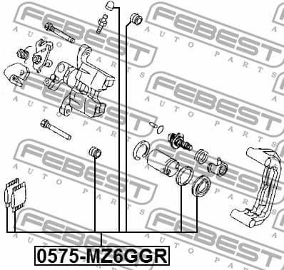 Repair Kit, brake caliper 0575-MZ6GGR - image 2