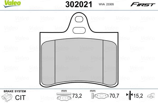 Brake Pad Set, disc brake ESSENTIAL 302021