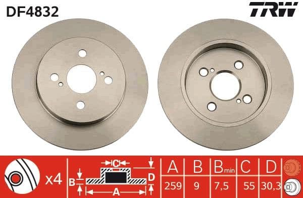Brake Disc DF4832 - image 2