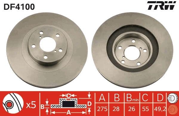 Brake Disc DF4100 - image 3