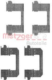 priedų komplektas, diskinių stabdžių trinkelės 109-1736