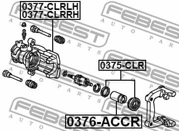 Repair Kit, brake caliper 0375-CLR - image 2