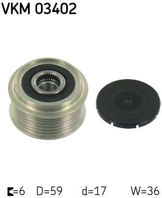 Alternator Freewheel Clutch VKM 03402 - image 2