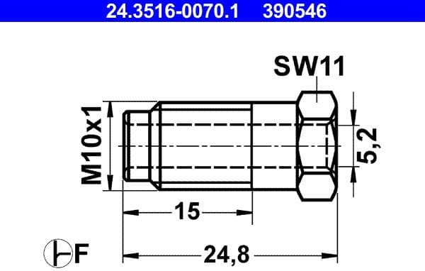 Union Bolt 24.3516-0070.1