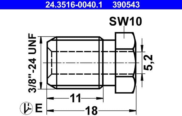 Union Bolt 24.3516-0040.1