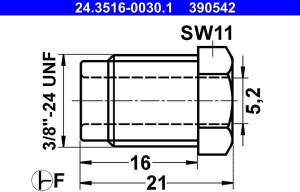 Union Bolt 24.3516-0030.1