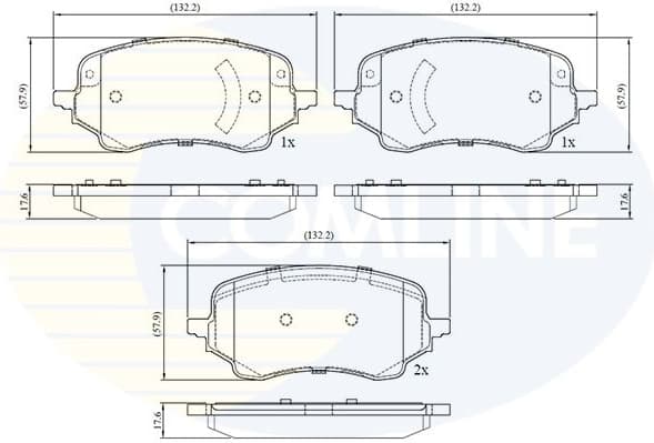 Brake Pad Set, disc brake CBP02740