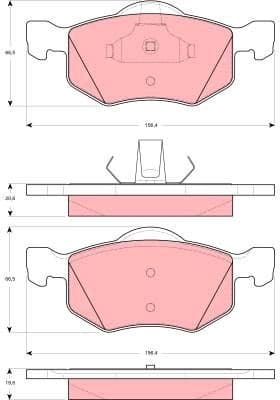 Brake Pad Set, disc brake GDB1497 - image 2