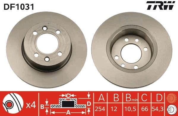 Brake Disc DF1031 - image 3