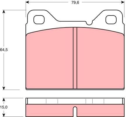 Brake Pad Set, disc brake GDB1065 - image 2