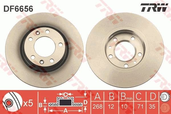 Brake Disc DF6656 - image 3