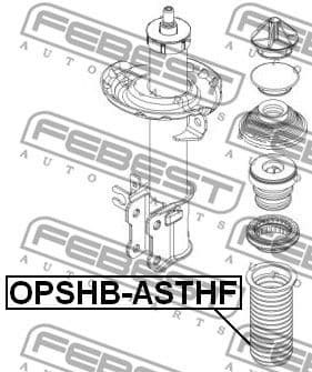 Protective Cap/Bellow, shock absorber OPSHB-ASTHF - image 2