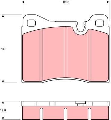 Brake Pad Set, disc brake GDB261 - image 2