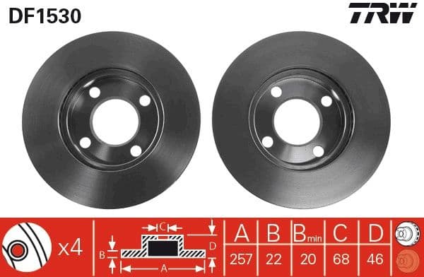 Brake Disc DF1530 - image 3