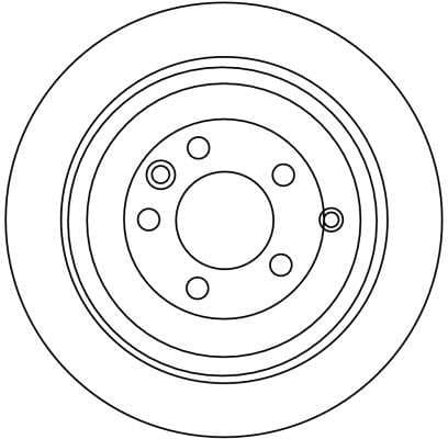 Brake disc, 1pcs REAR, Top Quality DF4342S - image 2