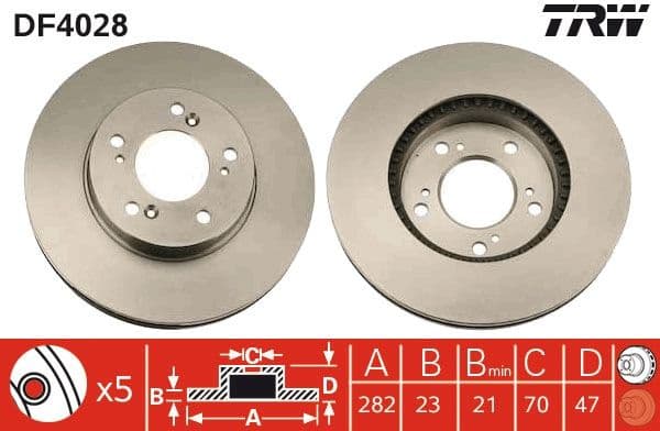 Brake Disc DF4028 - image 3