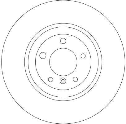 Brake Disc TRW SINGLE DF4349S - image 2