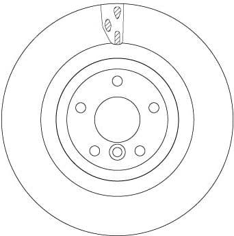 Brake Disc TRW SINGLE DF6969S - image 2