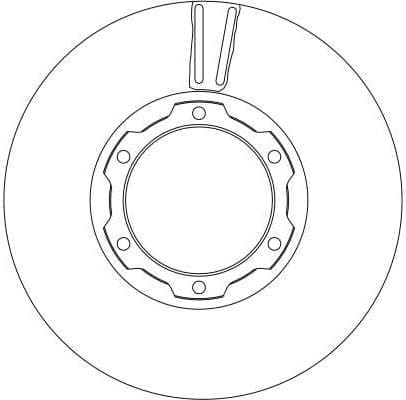 Brake Disc TRW SINGLE DF4145S - image 4