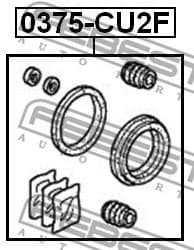 Repair Kit, brake caliper 0375-CU2F
