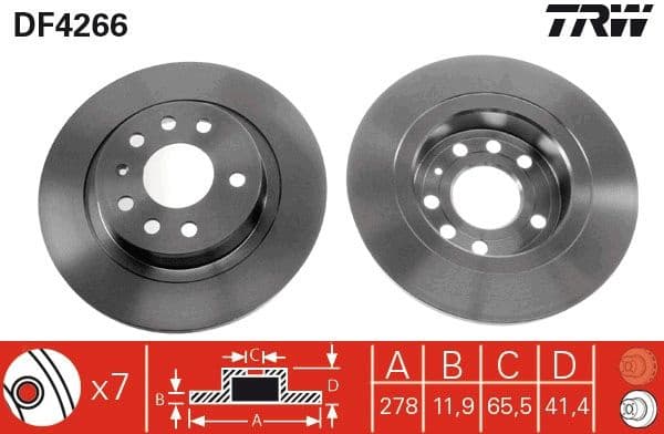 Brake Disc DF4266 - image 3