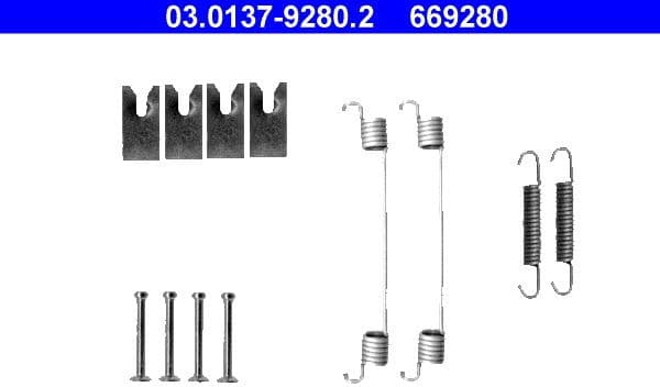 Accessory Kit, brake shoes 03.0137-9280.2