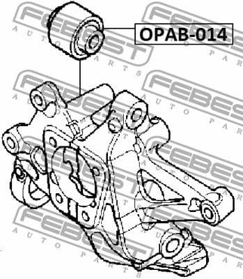 Mounting, control/trailing arm OPAB-014 - image 2
