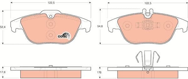 Brake pads rear, Top Quality GDB1738 - image 3