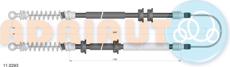 Cable Pull, parking brake 11.0293