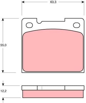 Brake Pad Set, disc brake GDB1066 - image 2