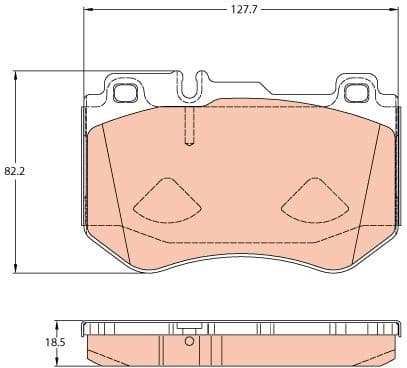 Brake Pad Set, disc brake GDB2078 - image 2