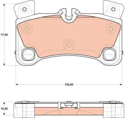 Brake Pad Set, disc brake GDB1775 - image 3