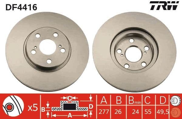 Brake Disc DF4416 - image 3