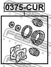 Repair Kit, brake caliper 0375-CUR - image 2