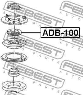 Rolling Bearing, suspension strut support mount ADB-100 - image 2