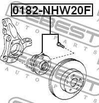 Wheel Hub 0182-NHW20F - image 2