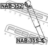 Bush, shock absorber NAB-351 - image 2