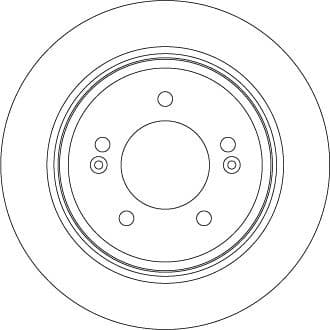 Brake discs kit rear, (2pcs), Top Quality DF7953 - image 4