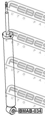 Bush, shock absorber BMAB-034 - image 2