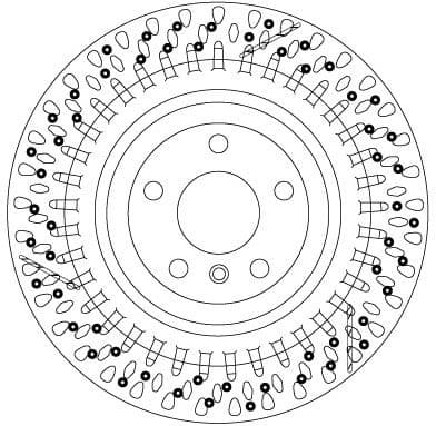 Brake Disc TRW SINGLE DF6835S - image 2