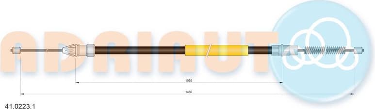 Cable Pull, parking brake 41.0223.1