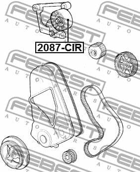 Tensioner Pulley, timing belt 2087-CIR - image 2