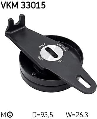 Deflection/Guide Pulley, V-ribbed belt VKM 33015 - image 2