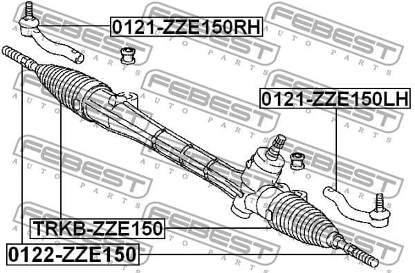 Tie Rod End 0121-ZZE150LH - image 2