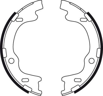 Brake shoes handbrake, Top Quality GS8757 - image 4