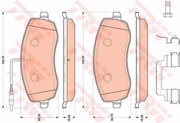 Brake Pad Set, disc brake GDB1820 - image 3