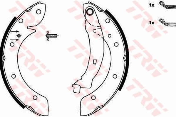 Brake Shoe Set GS8620 - image 2