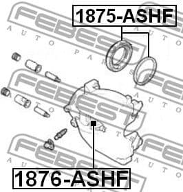 Repair Kit, brake caliper 1875-ASHF - image 2